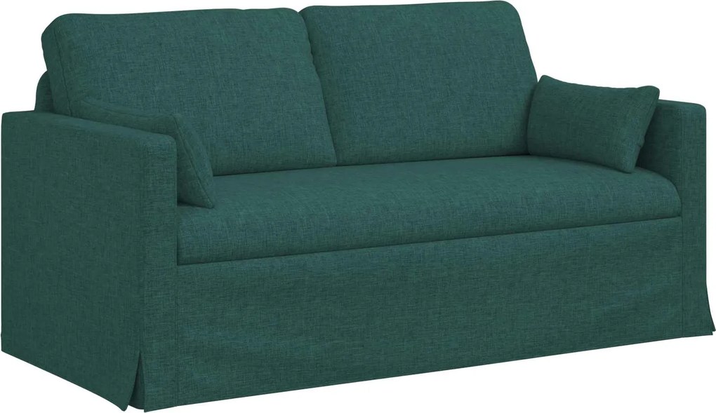 vidaXL Canapea Verde închis 158 x 78 x 80 cm țesătură