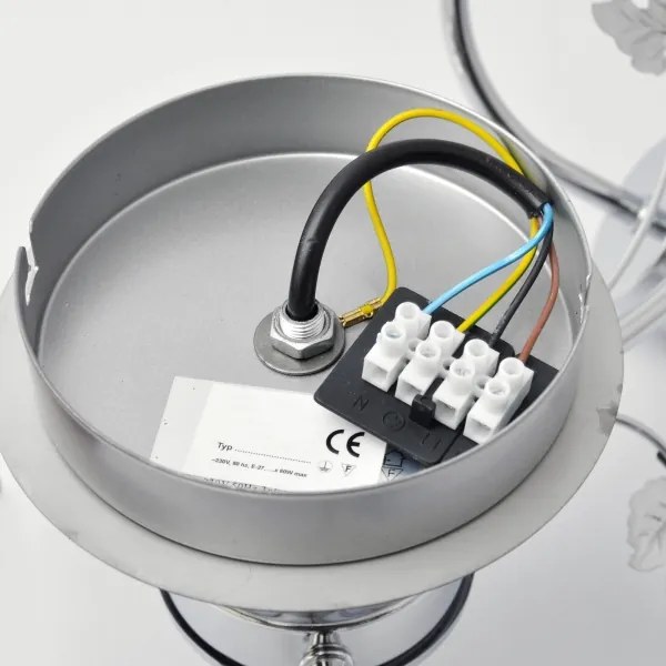 Lustră aplicată SOPHIA 3xE27/15W/230V crom lucios/transparent