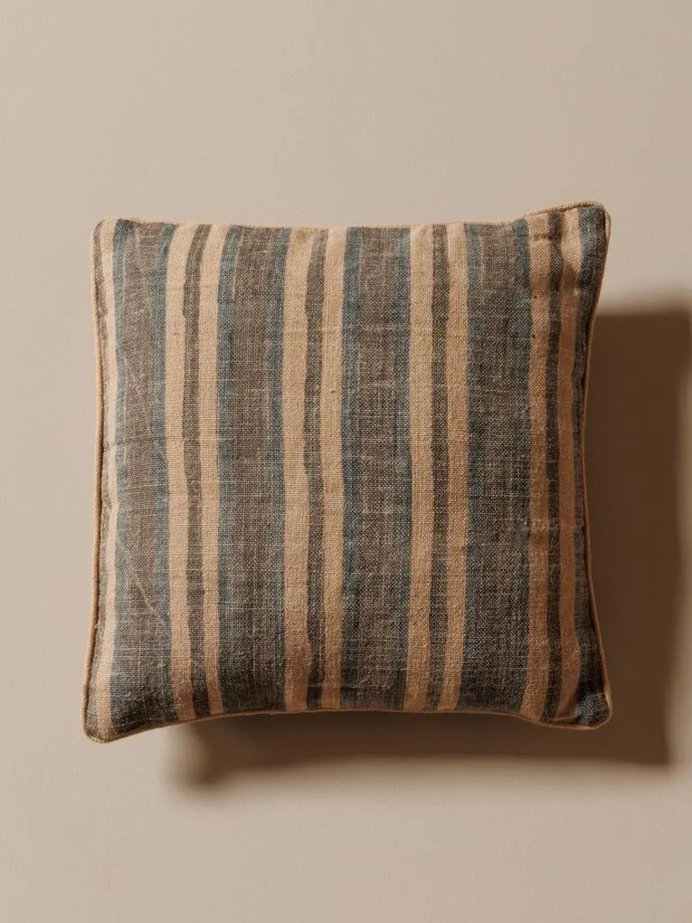 Perna decorativa, din iuta naturala, Stripes 50x50cm