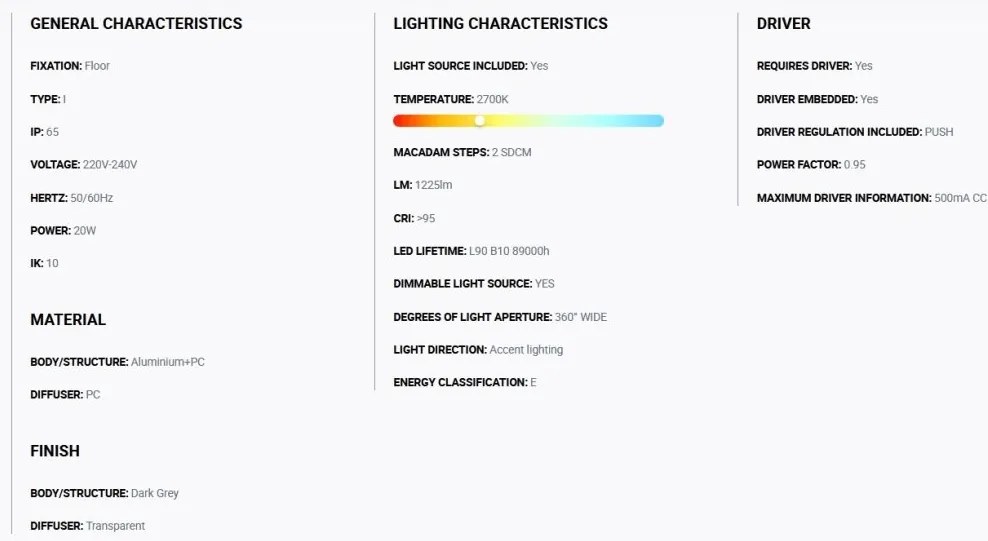 Stalp LED iluminat exterior simetric 360º wide IP65 SCREEN 80cm 2700K DALI