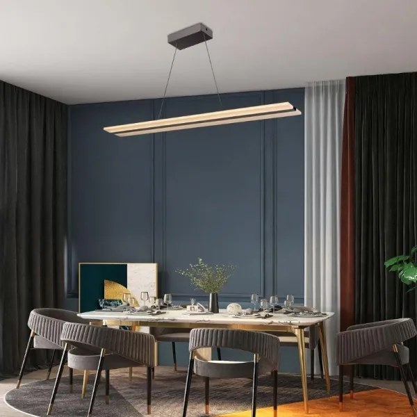 Lustră LED dimabilă pe cablu LED/40W/230V 3000-6500K crom + telecomandă