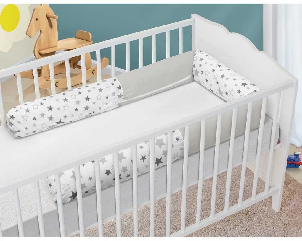 Bellatex Crib Mantle cilindru Stele gri, 240 cm