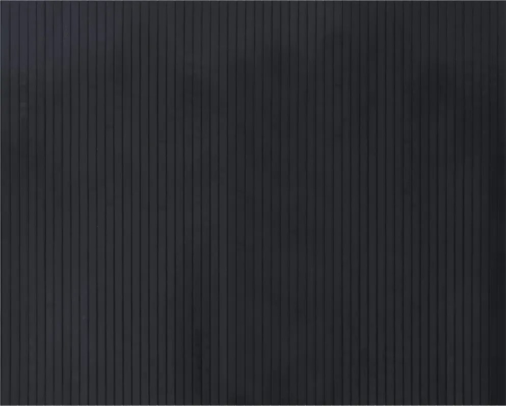 vidaXL Covor dreptunghiular, negru, 80x100 cm, bambus