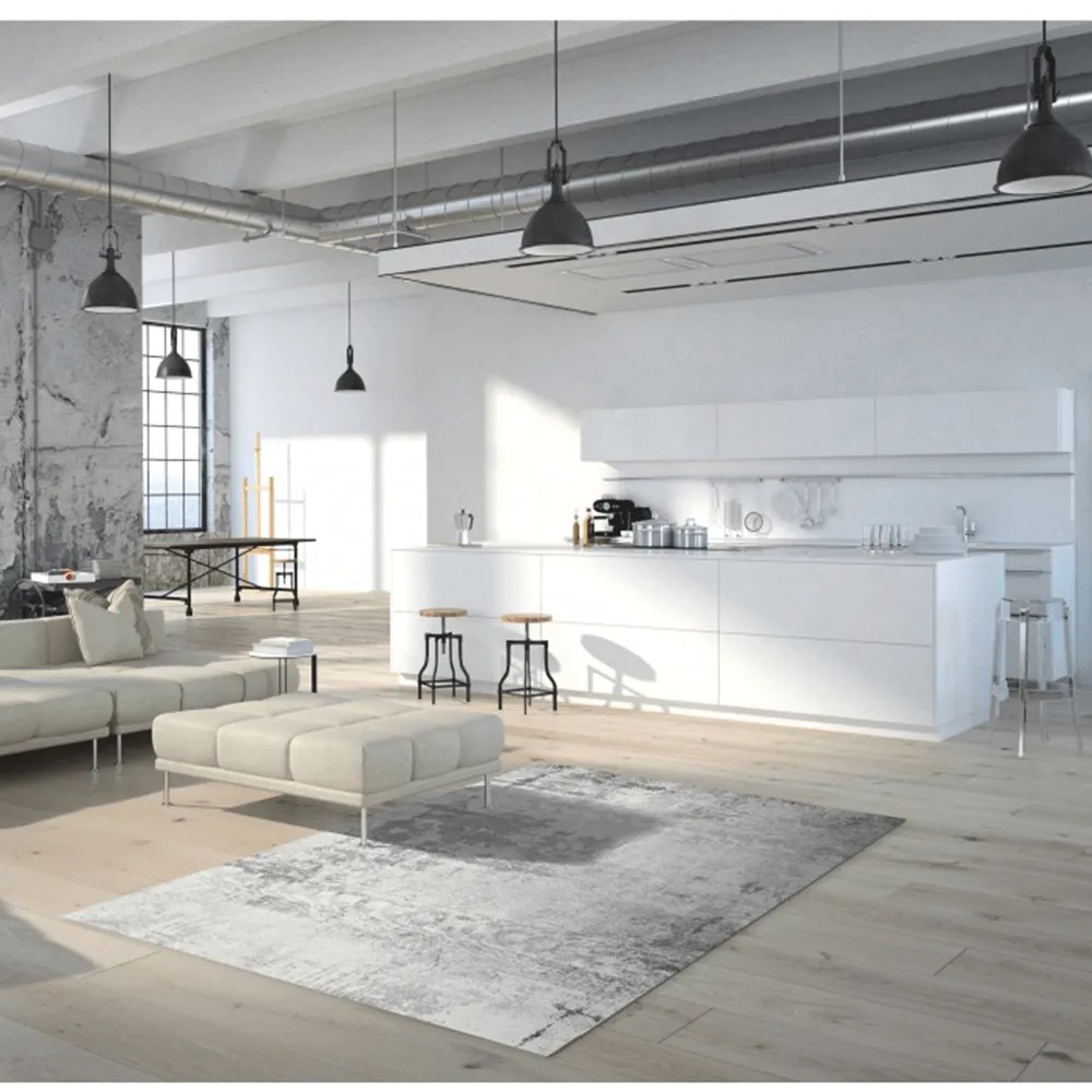 Covor 80x150 cm, gri, MARION TYP 2