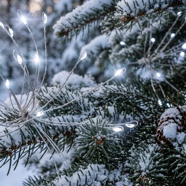 BRILAGI - LED șir luminos de exterior pentru Crăciun 300xLED 7m IP44 alb rece efect de artificii