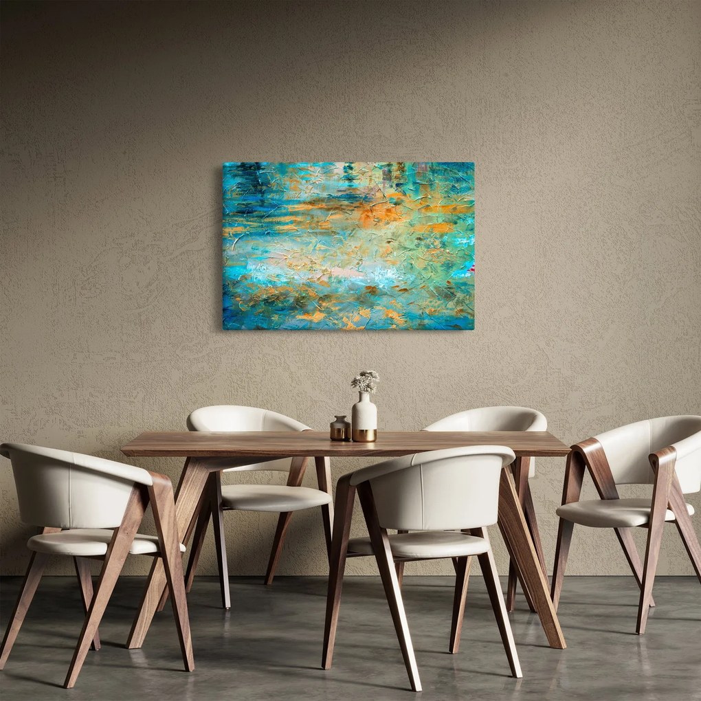 Tablou - Abstract albastru (90x60 cm)