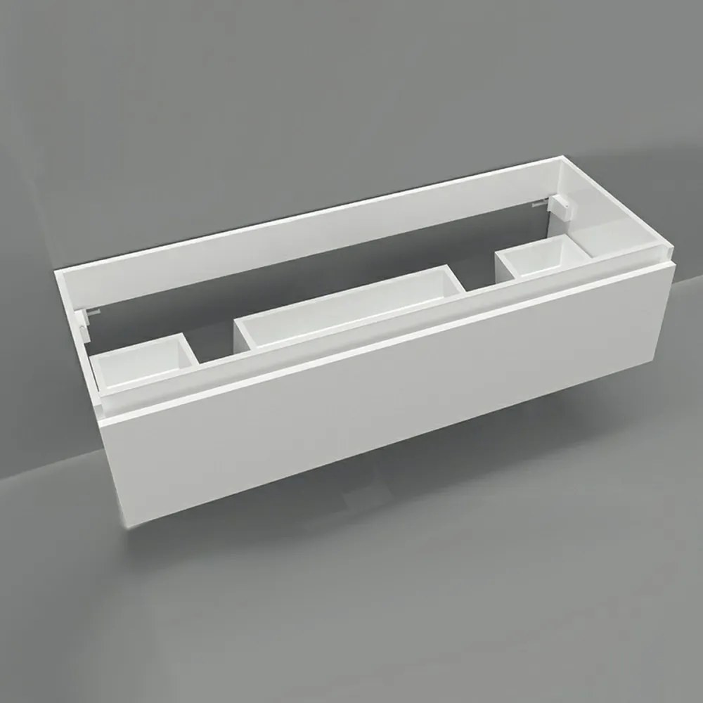 Mobilier complet de baie Elois White 120 cu 1 sertar