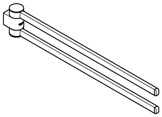 GROHE 41063000 - Suport pentru prosoape SELECTION, 441 mm, crom lucios