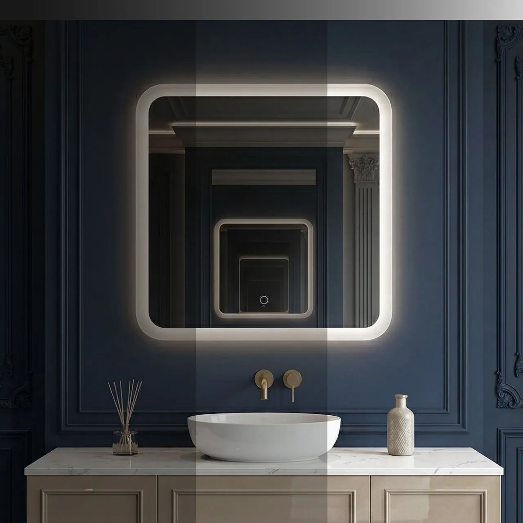 Oglindă LED 70x70cm TOP-2