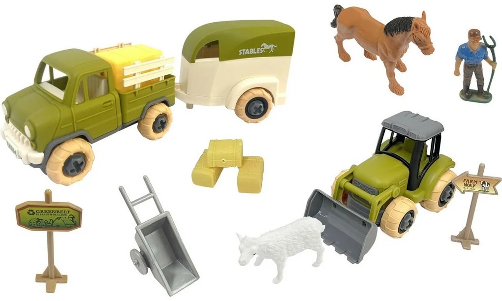 Set jucării Tractor Fermă