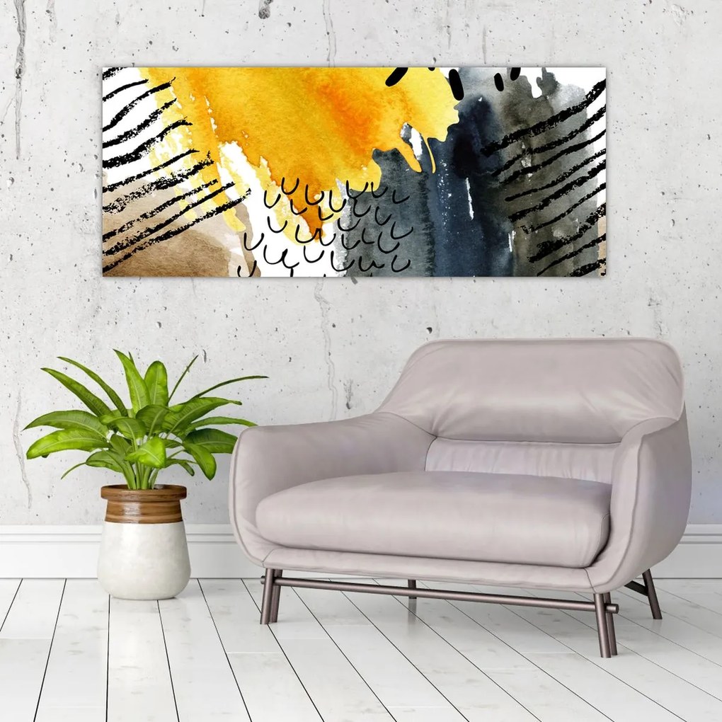 Tablou - Acuarelă abstractă (120x50 cm)