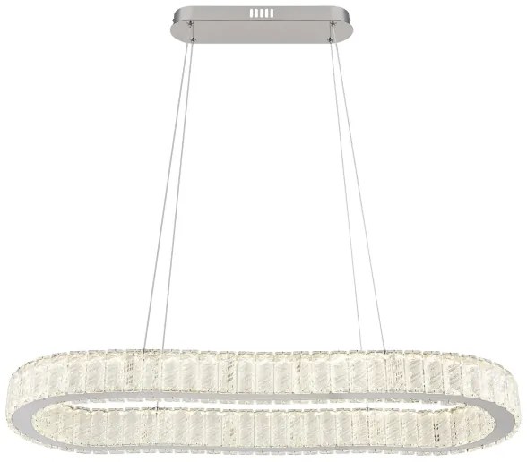 Lustră LED dimabilă pe cablu Globo 67162-58 MUCKY 58W/230V 2700-6000K + telecomandă