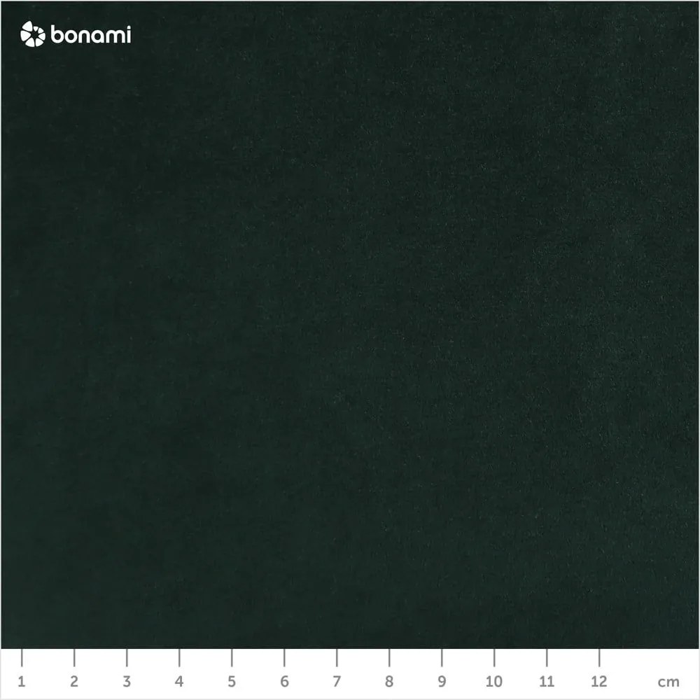 Colțar extensibil din catifea cu șezlong dreapta Milo Casa Santo, verde