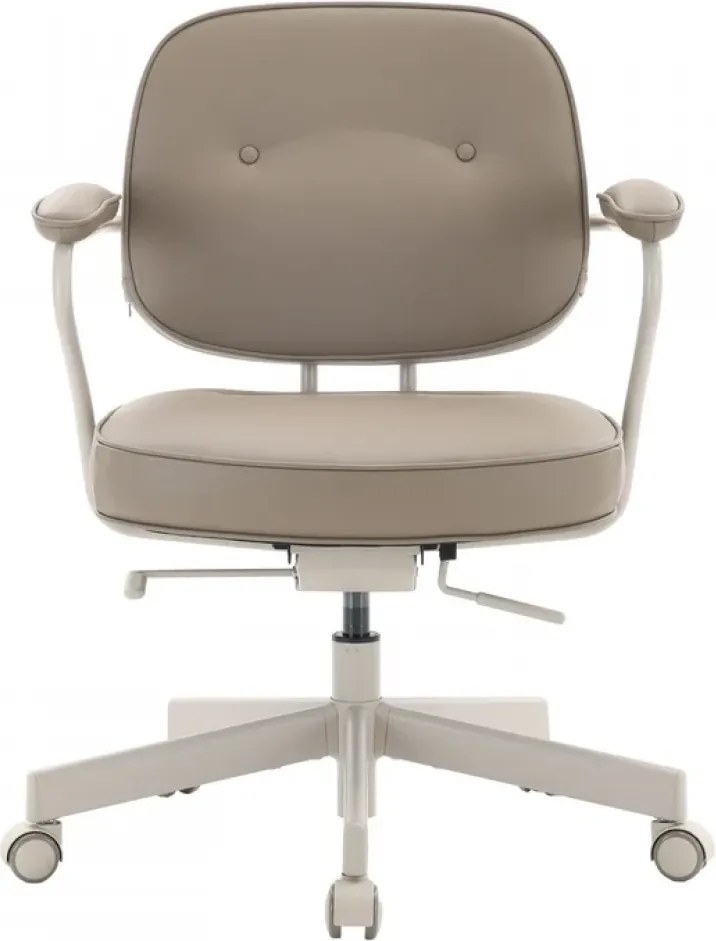 Scaun ergonomic SIHOO L3C Luxury Accent – Șezut culisant, Spătar reglabil, Suport lombar ergonomic, Reclinare 125°, Bază metalică, Rezistent 136 kg, Latte