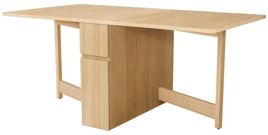 Masă extensibilă cu aspect de lemn de stejar Woodman Mel