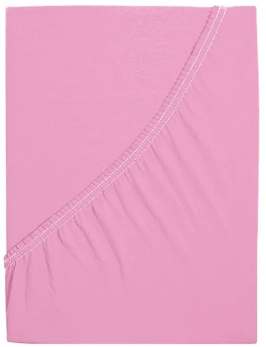 Cearsaf jersey ALVORA 90x200 cm roz