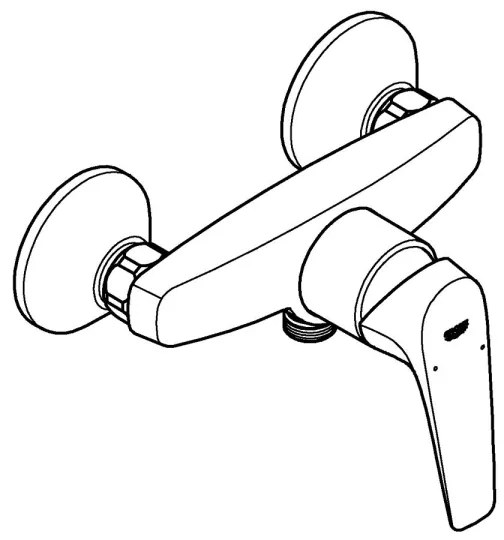 GROHE 23771000 - Baterie de duș START FLOW, crom lucios