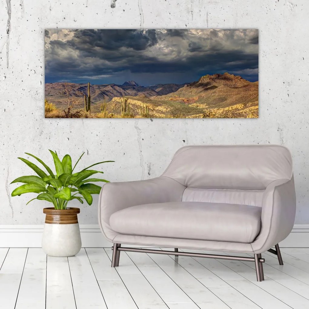 Tablou - cactușii în natură (120x50 cm)