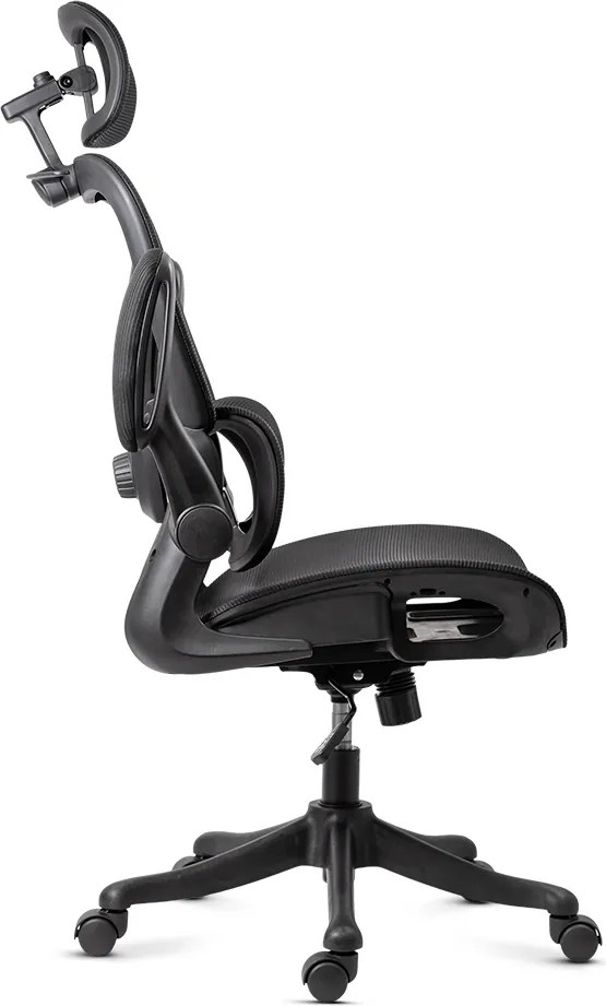 Scaun de birou ergonomic din mesh cu brațe rabatabile OFF 440 negru