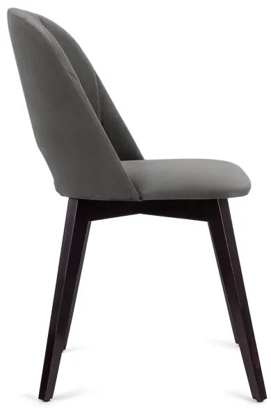 Sscaun de sufragerie BOVIO 86x48 cm gri/fag