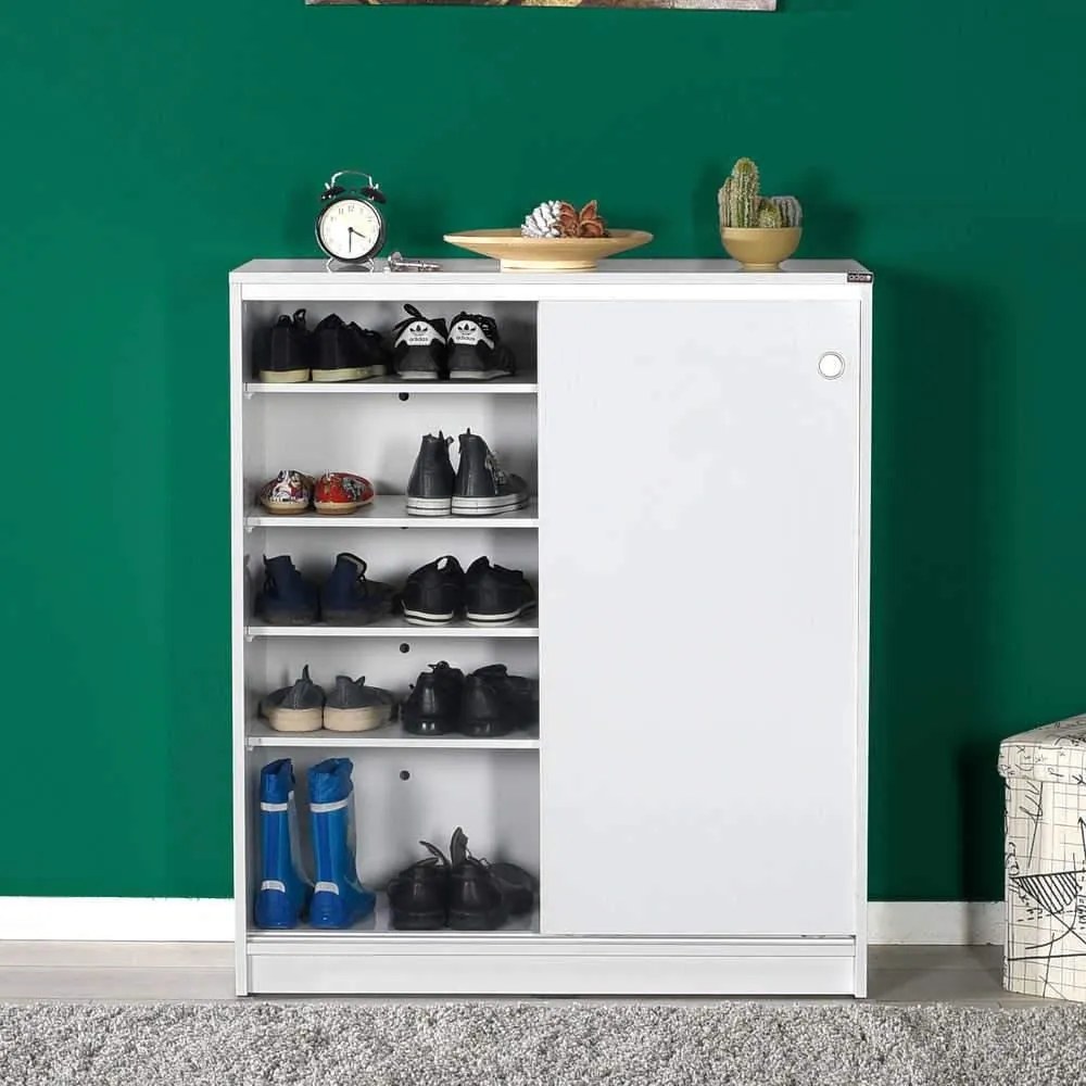 Comoda Multifunctionala Adore Diamond, 2 usi glisante, 5 rafturi, 91 x 105 x 37 cm