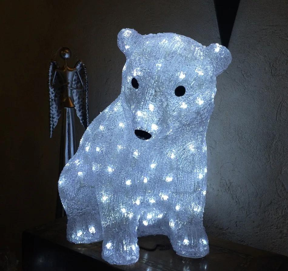 decoLED urs polar Crăciun - 40 cm, 160 diode
