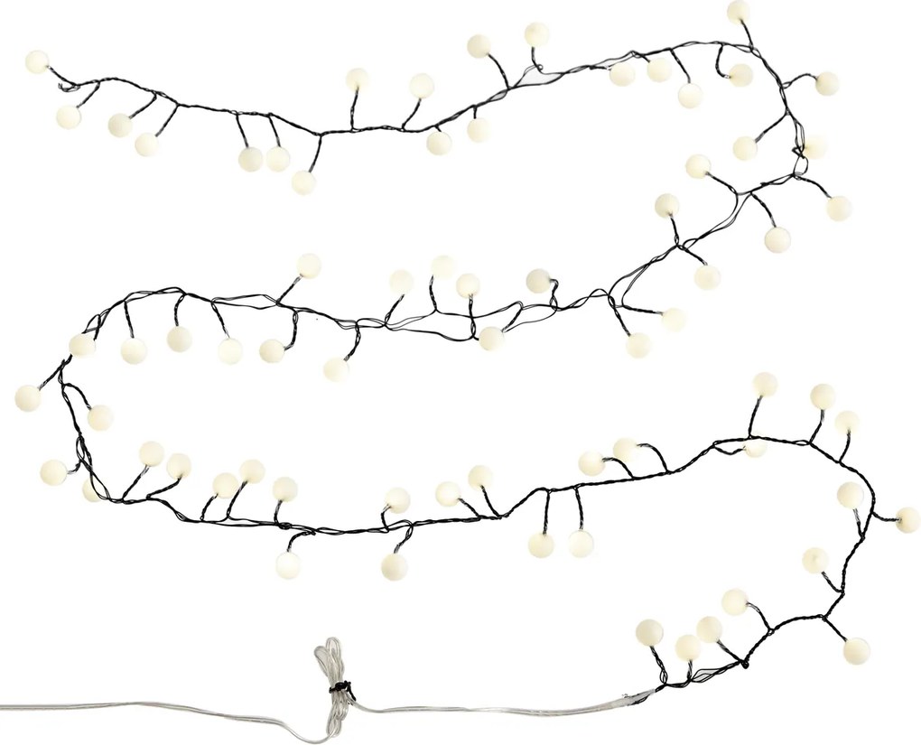 Ghirlandă luminoasă de Crăciun verde cu 70 LED-uri albe 3,5 m IP20 - Dasher