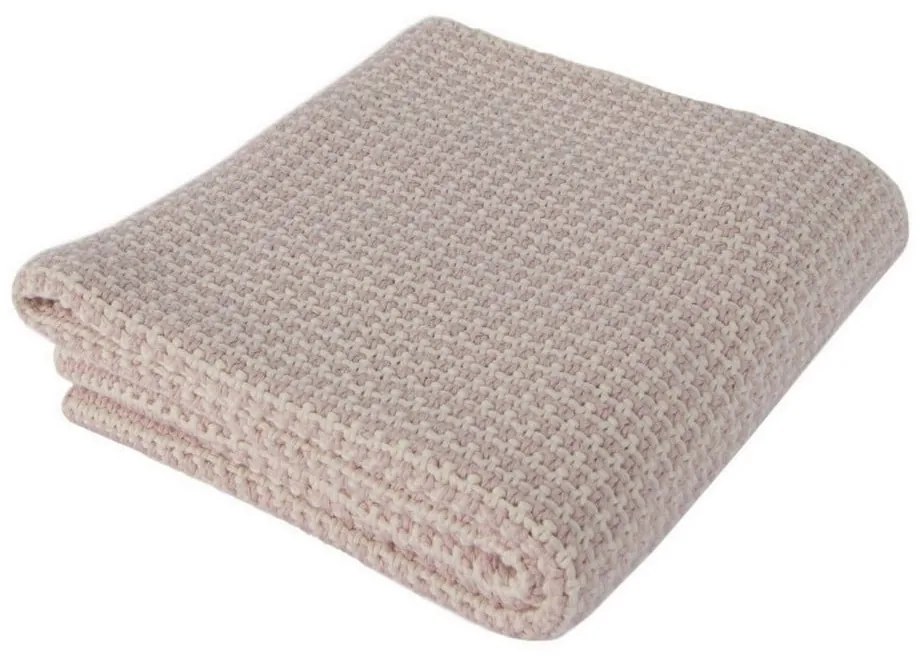 Pătură din bumbac pentru copii Homemania Decor Lee, 90 x 90 cm, roz