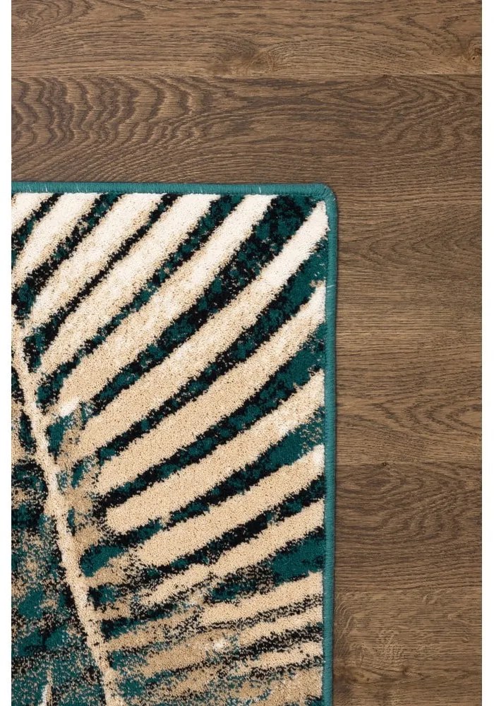 Covor în culoarea petrolului din lână 200x300 cm Areca – Agnella