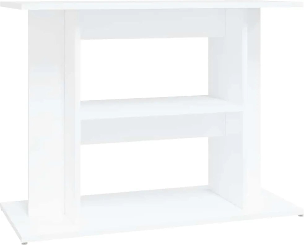 vidaXL Suport pentru acvariu, alb, 80x35x60 cm, lemn prelucrat