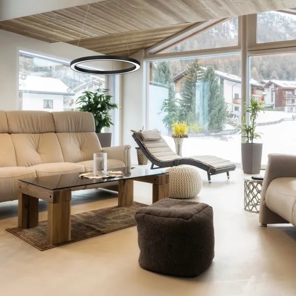 Lustră LED pe cablu GALAXIA LED/26W/230V neagră