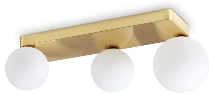 Plafoniera design modern Penta pl3 auriu/alb