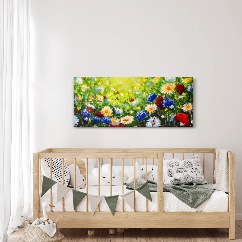Tablou - Flori sălbatice (120x50 cm)