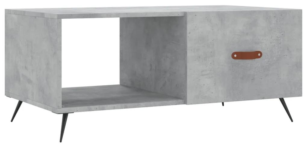 829184 vidaXL Măsuță de cafea, gri beton, 90x50x40 cm, lemn prelucrat