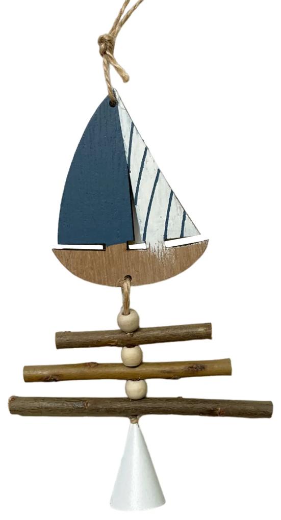 Clopotel de vant Summer Boat 30cm