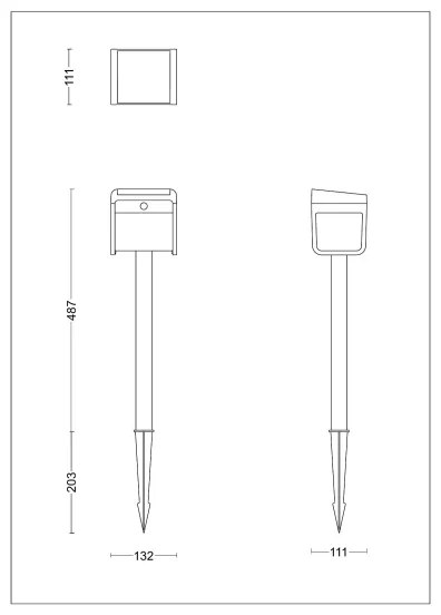 Philips - Lampă solară LED cu senzor EZRA LED/1,8W/3,7V 3000K IP44