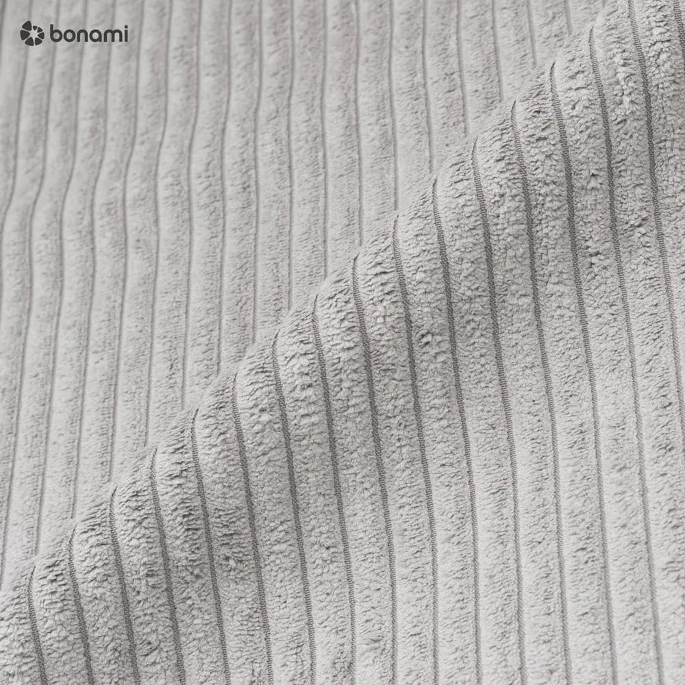 Pat boxspring gri deschis cu spațiu de depozitare 200x200 cm Lysa – Ropez