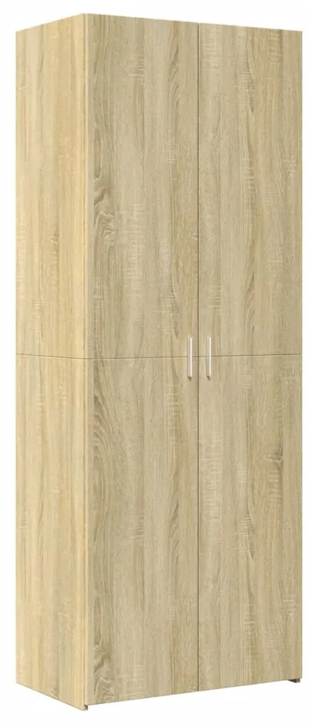 3281429 vidaXL Dulap înalt, stejar sonoma, 70x42,5x185 cm, lemn prelucrat