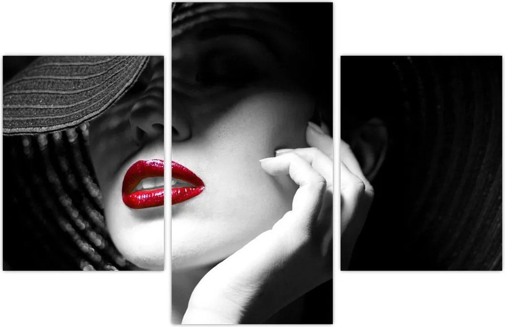 Tablou - Femeie cu pălărie (90x60 cm)