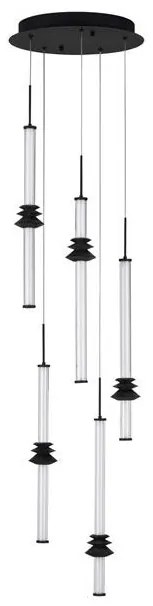 Lustra cu 5 pendule LED design modern ATMOSFERA