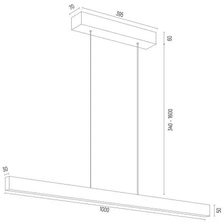 Lustra LED suspendata design modern Balans auriu