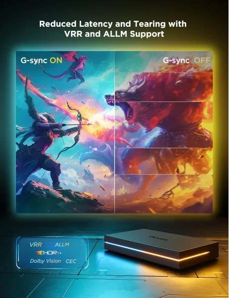 Govee - AI Sync Box Kit 2 Set iluminare PC inteligent pentru monitoare 27-34" + panouri LED Wi-Fi