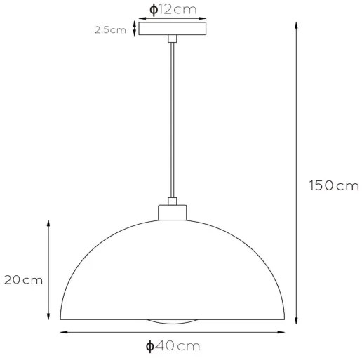 Lustră pe cablu SIEMON 1xE27/40W/230V albastră Lucide 45496/01/35
