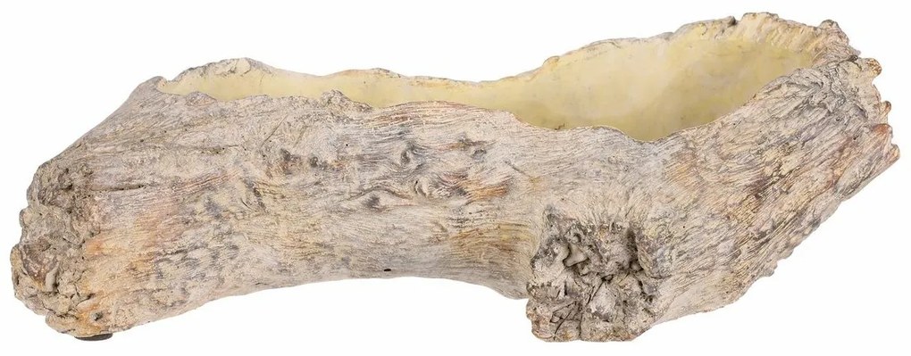 Husă pentru flori cu rădăcină scobită, 35 x 16 x11 cm, beton