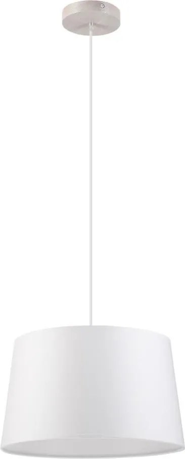 Pendul pe cablu AIDA 1xE27/60W/230V, Ø35 cm, stejar/alb