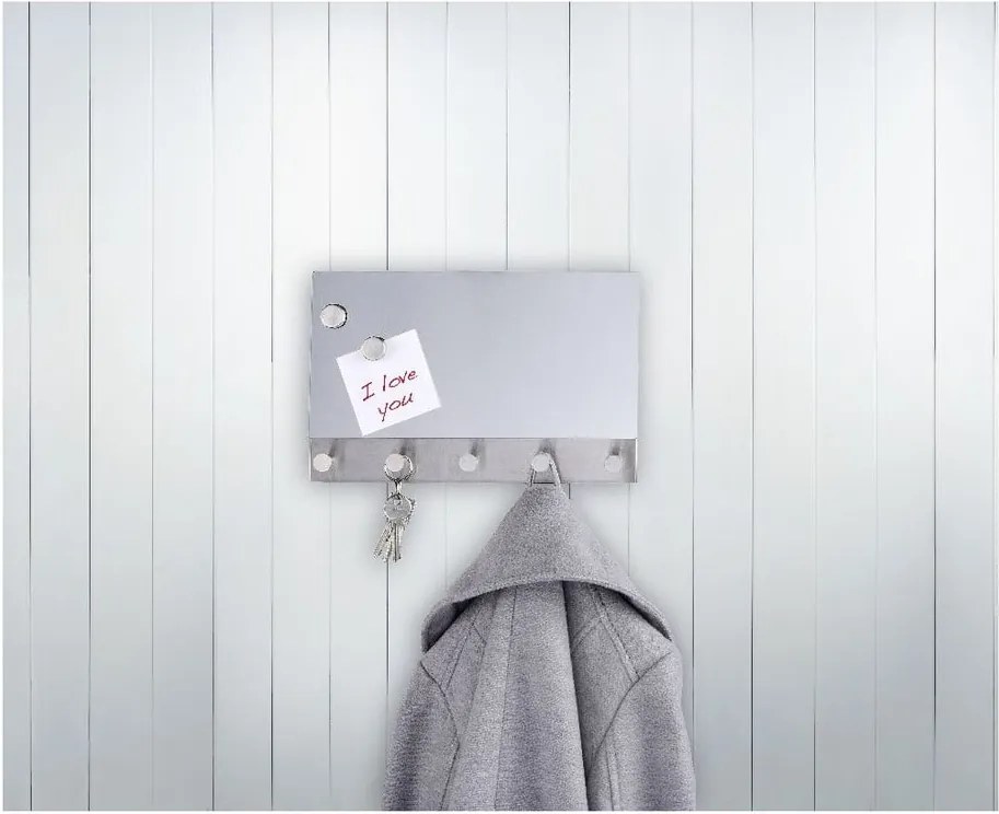 Cuier magnetic pentru haine/chei Wenko Mirror Long, 30 x 19 cm