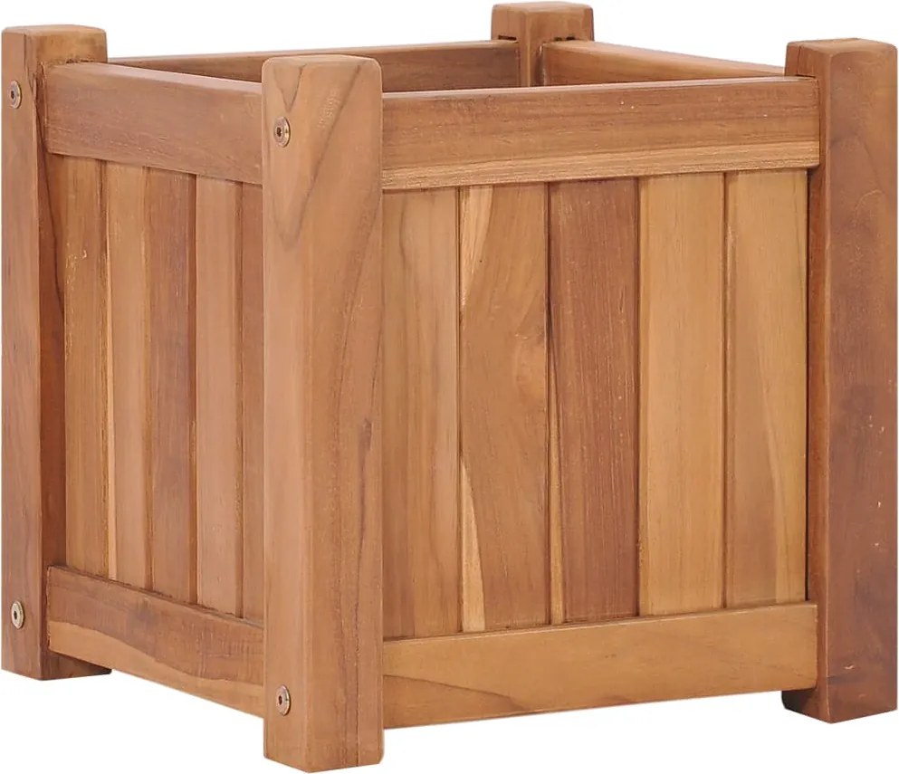 vidaXL Strat înălțat, 30 x 30 x 30 cm, lemn masiv de tec