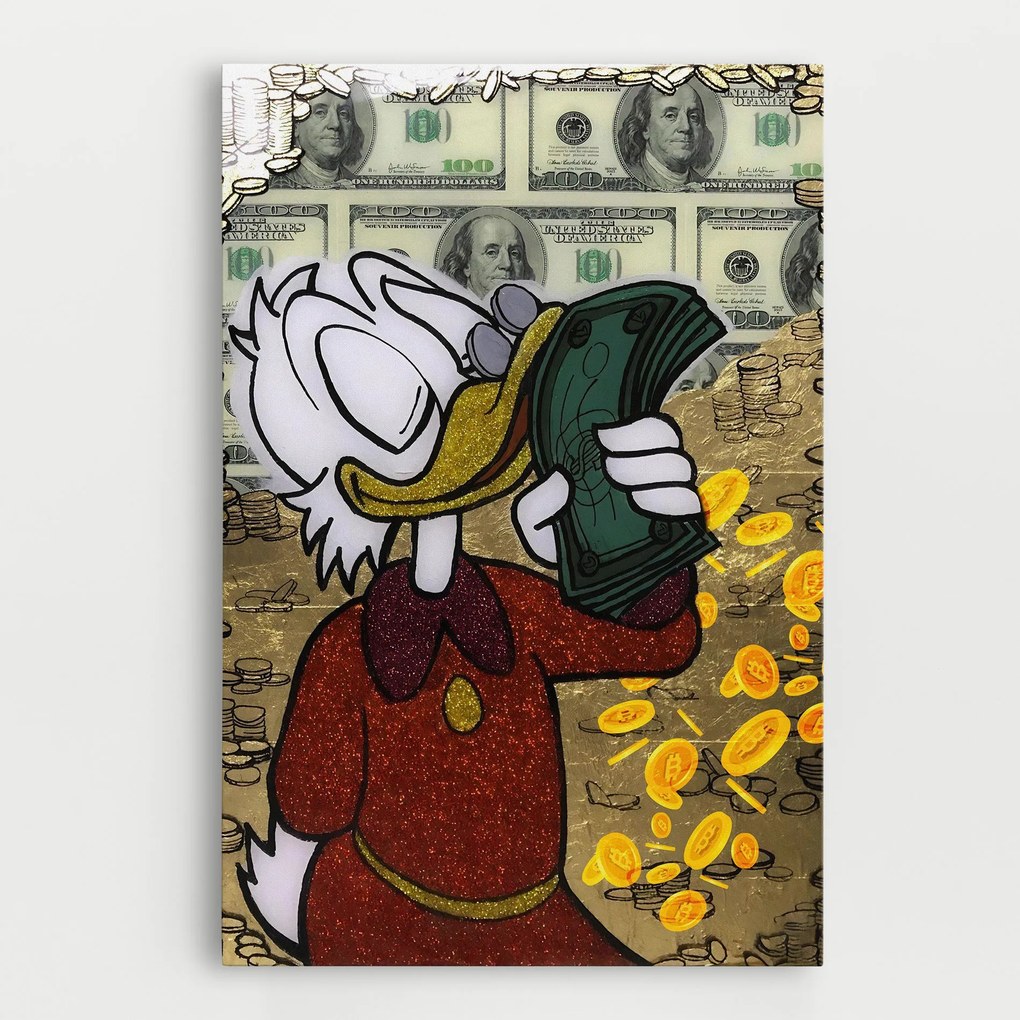 Tablou Canvas, 70x100cm, Dormitor si Living, Moderne, Digitale, Smell Like Money