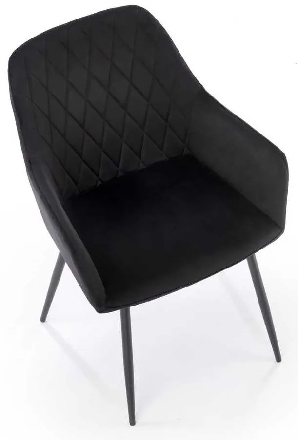 Scaun de bucătărie Kinzie, negru