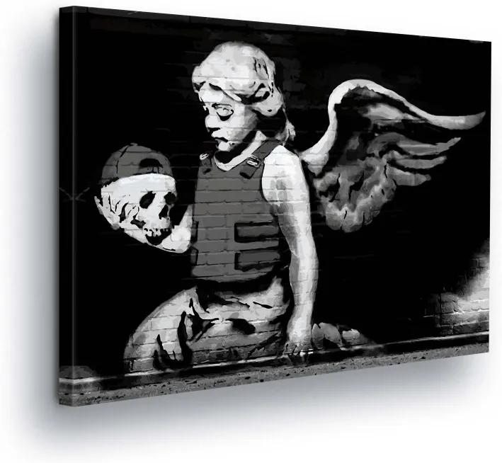 GLIX Tablou - Black Angel 80x60 cm